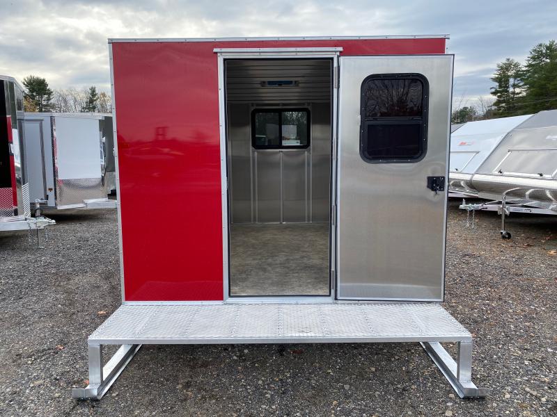 2023 Mission 8x12 Aluminum Ice Shack w/Tow Hitch, Sliding Windows