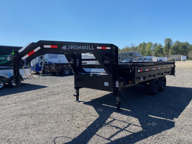 2022 Iron Bull 8x14 Powder Coated 14K Deckover Gooseneck Dump Trailer w/Ramps & Tarp Kit 2022 Iron Bull 8x14 Powder Coated 14K Deckover Gooseneck Dump Trailer w/Ramps & Tarp Kit