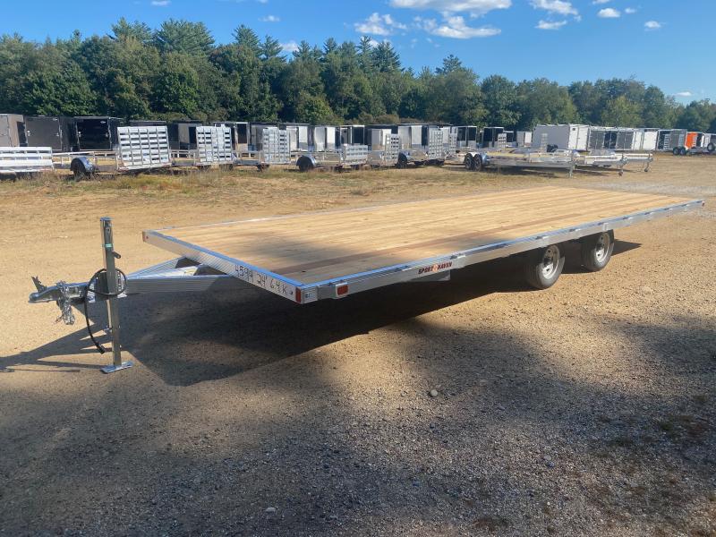 2025 Sport Haven 101x24 Aluminum 6.4K Deckover Light Equipment Trailer