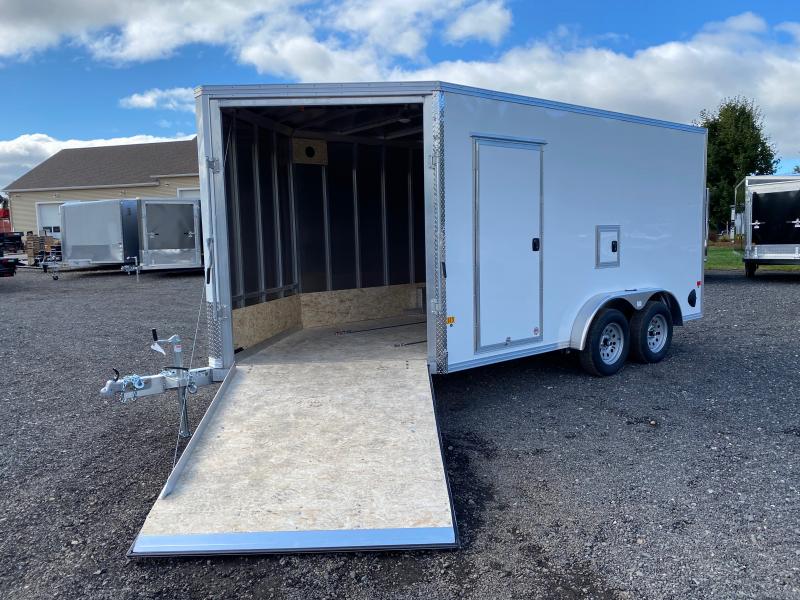 2023 EZ Hauler 7.5x14+4.5 Aluminum Enclosed 2Place Snowmobile Trailer