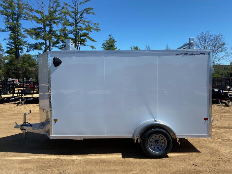 2024 Stealth 6x12 Aluminum 3K Enclosed Cargo Trailer w/Roof Racks