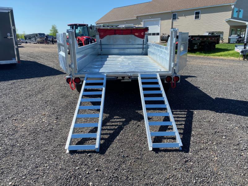 2022 N&N Trailers 6x12 Galvanized 10K Dump Trailer w/Tarp Kit & Ramps Central NH Trailers