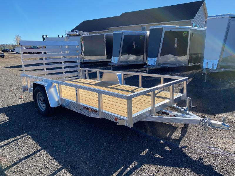 2023 Sport Haven 6x12 Aluminum Utility Trailer w/Fold Flat Ramp