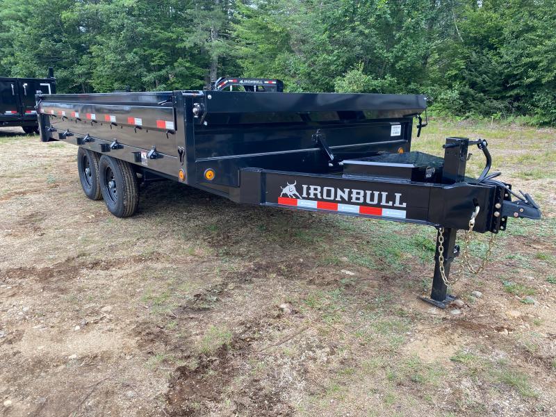 2023 Iron Bull Trailers 8x16 Powder Coated 14K Deckover Dump Trailer w