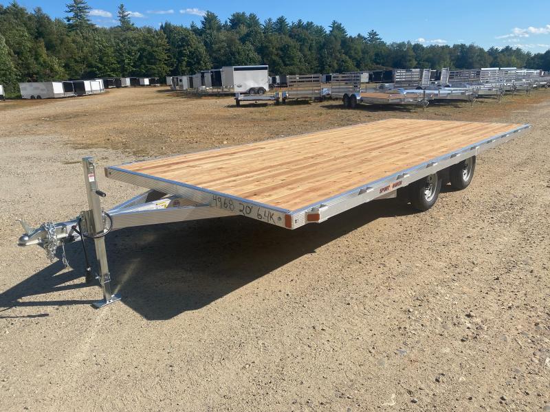 2025 Sport Haven 101x20 Aluminum 6.4K Deckover Light Equipment Trailer