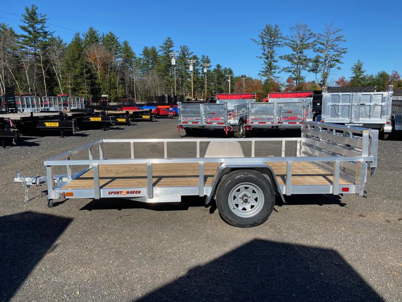 2023 Sport Haven 7x12 Aluminum 3k Utility Trailer w/BiFold Ramp