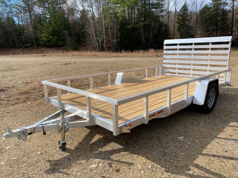 2023 Sport Haven 7x14 Aluminum 3K Utility Trailer w/Fold Flat Ramp