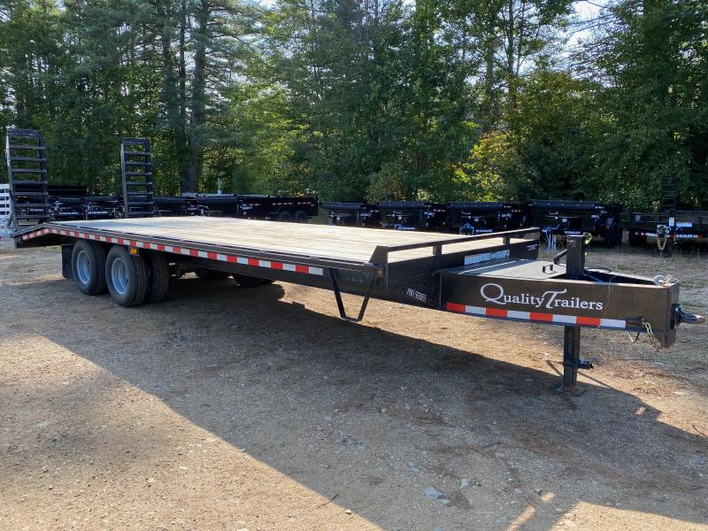 2022 Quality Trailers 101x20+5 25K Deckover Equipment Trailer w/Spring