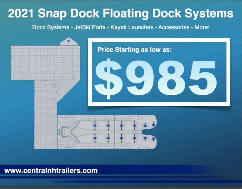 2021 Snap Dock Floating Dock Systems/JetSki Lifts - FULL PRICE LIST