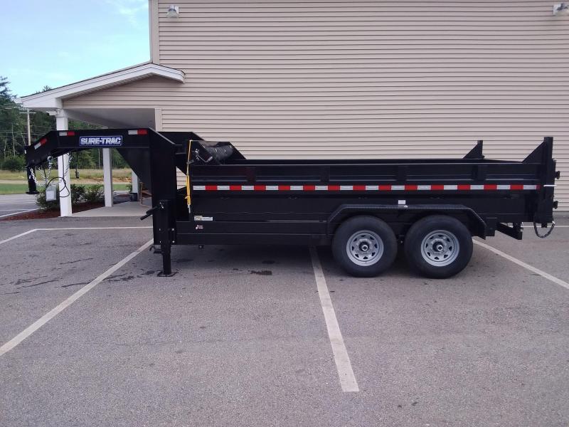 Sure-Trac 82 IN x 14 HD Low Profile Gooseneck Dump Sure-Trac 82 IN x 14 HD Low Profile Gooseneck Dump