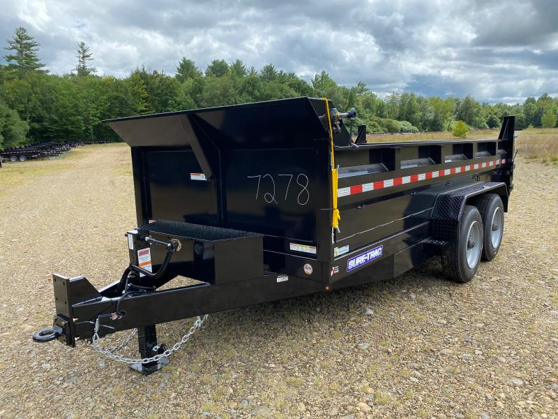 2023 Sure-Trac 7x14 Powder Coated 16K Scissor Lift Dump Trailer w/Tarp & Ramps 2023 Sure-Trac 7x14 Powder Coated 16K Scissor Lift Dump Trailer w/Tarp & Ramps