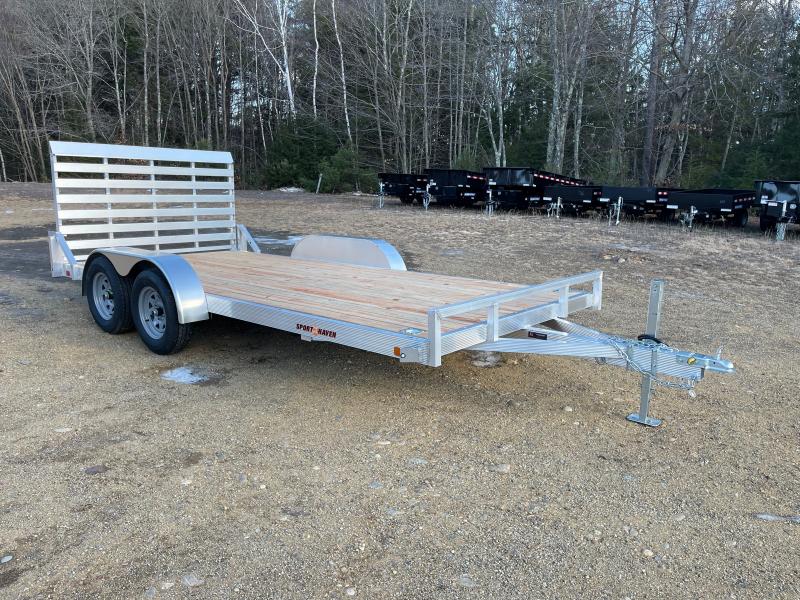 2023 Sport Haven 7x16 Aluminum 7K Open Deck Landscape Trailer w/DRings
