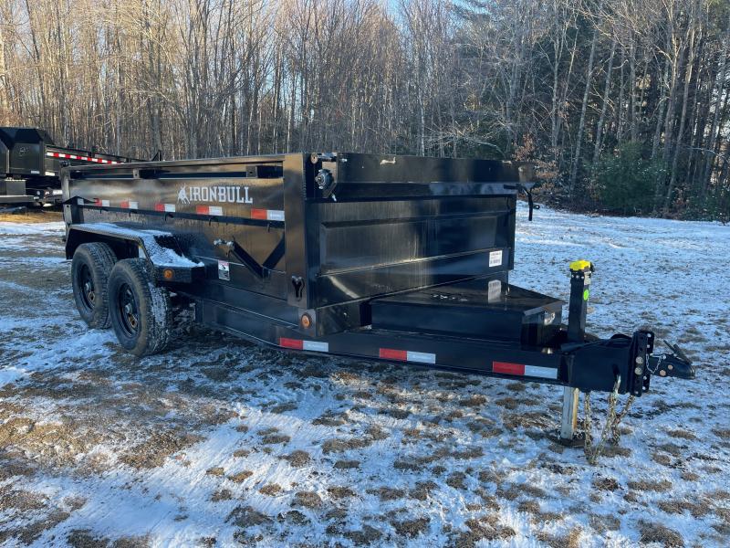 2022 Iron Bull Trailers 6x12 Powder Coated 10K Dump Trailer w/Tarp Kit & Ramps Central NH