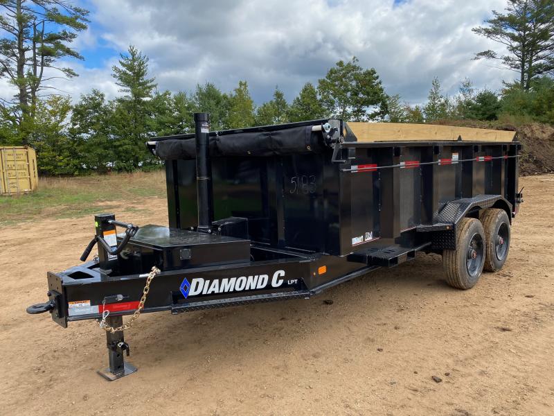 2023 Diamond C Trailers 7x14 Powder Coated 20K Telescopic Dump Trailer