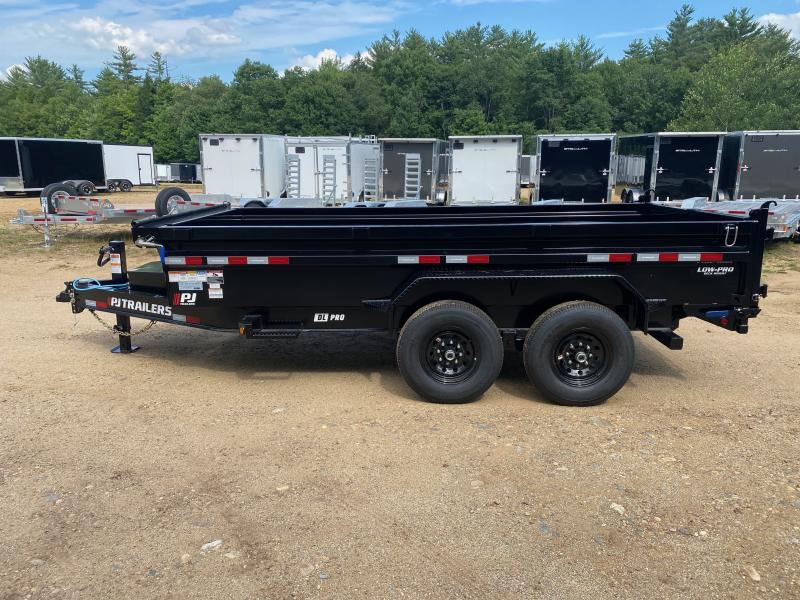 2025 PJ Trailers 7x14 Powder Coated 14K Scissor Lift Dump Trailer w