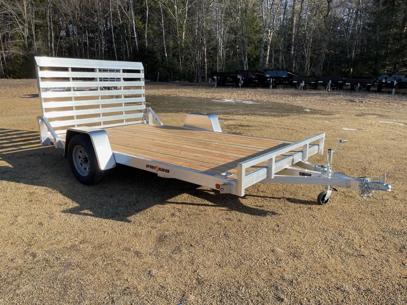2023 Sport Haven 7x12 Aluminum 3K Open Deck Utility Trailer w/DRings