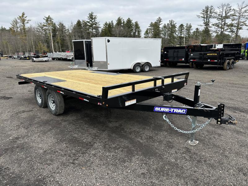 2023 Sure-Trac 8.5x16 Powder Coated 10K Low Profile Deckover Equipment Trailer w/Slide-In Ramps 2023 Sure-Trac 8.5x16 Powder Coated 10K Low Profile Deckover Equipment Trailer w/Slide-In Ramps