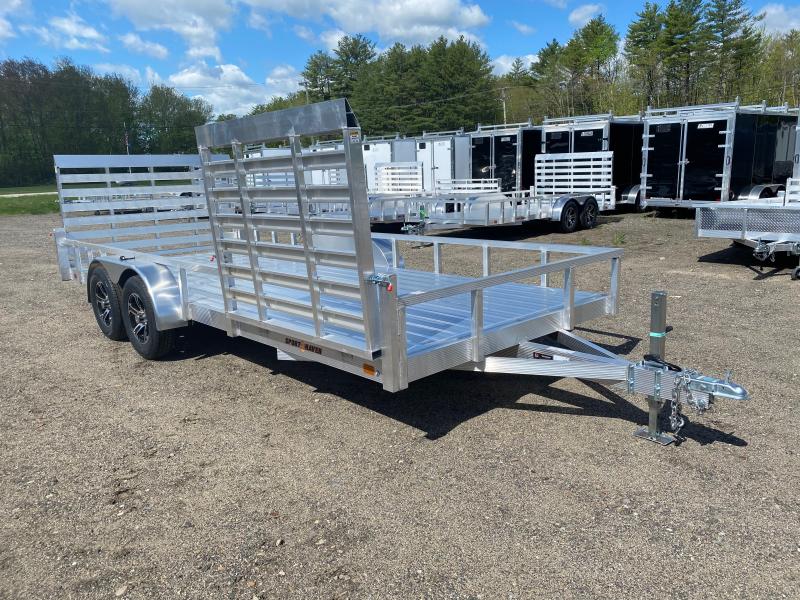 2022 Sport Haven 7x18 Aluminum 7K Landscape Trailer w/Side Load Ramp