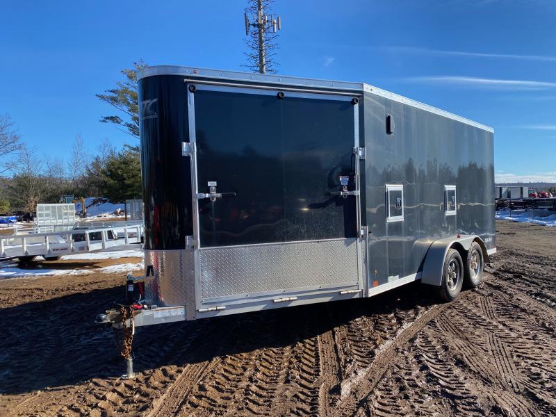 2018 ATC 7x14 Enclosed 7.7K Snowmobile Trailer w/Fuel Doors, Track Mats & Ski Guides