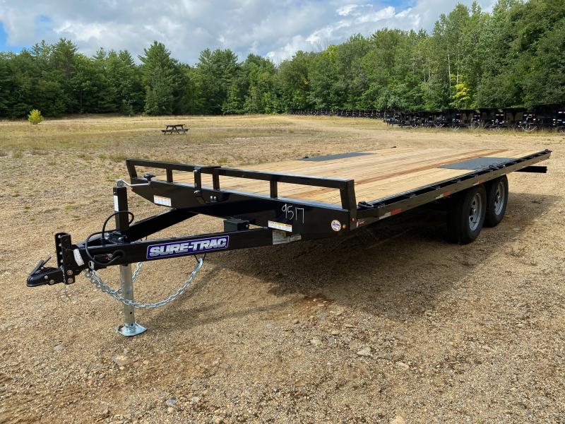 2023 Sure-Trac 8.5x18 Powder Coated 10K Deckover Trailer w/Slide In Ramps 2023 Sure-Trac 8.5x18 Powder Coated 10K Deckover Trailer w/Slide In Ramps