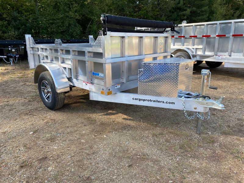 2024 Cargo Pro 5x8 Aluminum 5K Dump Trailer w/Tarp Kit & Aluminum