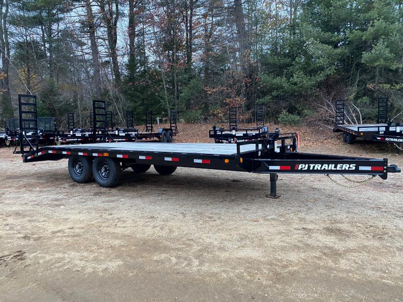 2024 PJ Trailers 8.5x17+3 Powder Coated 14K Deckover Equipment Trailer w/60" Stand-Up Ramps yjML0Coes15b