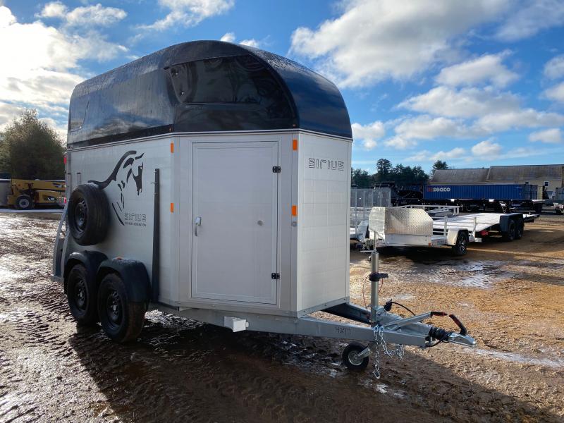 2024 Sirius S75 Aluminum 6K 2-Horse Trailer w/Front Tack, Combo Ramp/Swing Door