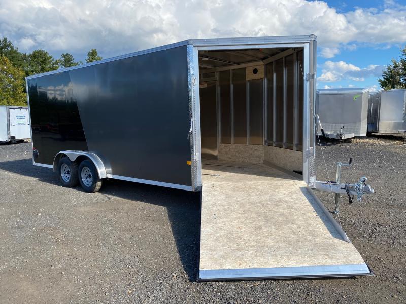 2023 EZ Hauler 7.5x18+4.5 Aluminum Enclosed 3Place Drive In/Out