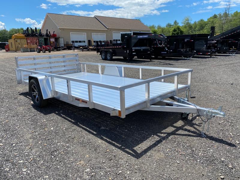 2023 Sport Haven 7x14 Aluminum 3K Utility Trailer w/ATP Sides & BiFold