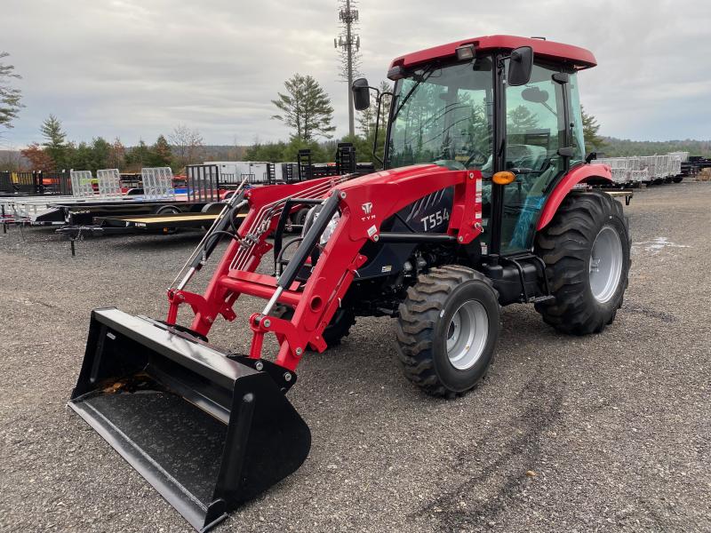 2022 TYM Tractors T574HC Tractor w/Factory Cab & Frontend Loader Central NH Trailers Dump