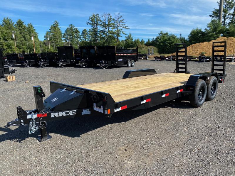 2023 Rice Trailers 7x20 Powder Coated 14K LowPro Equipment Trailer w