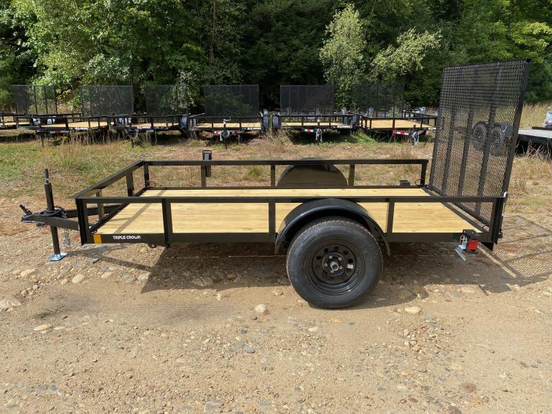 2025 Triple Crown Trailers 5x10 Powder Coated 3K Utility Trailer w/Rear
