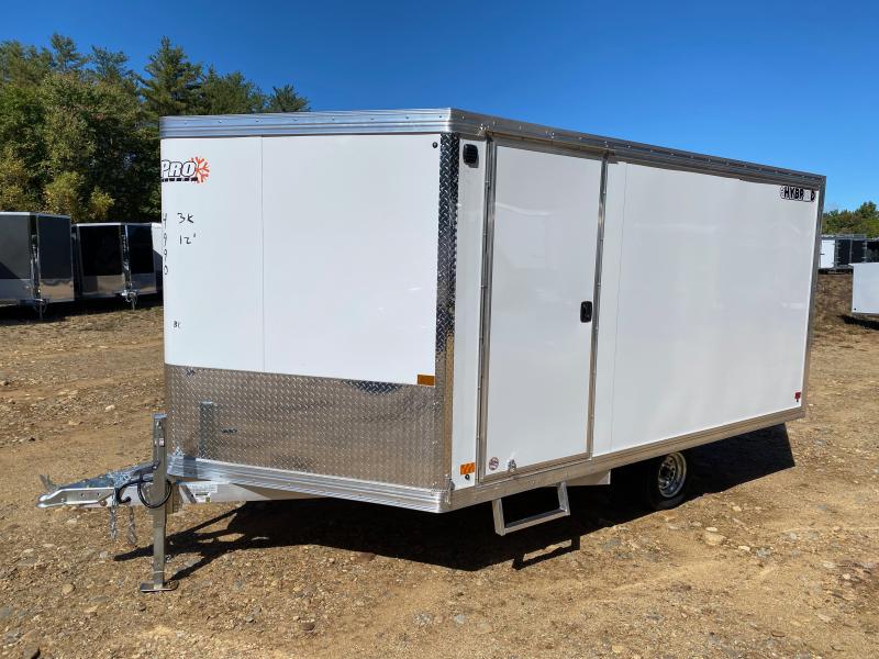 2025 SnoPro Trailers 101x12 Aluminum Enclosed 2-Place Hybrid 3.0