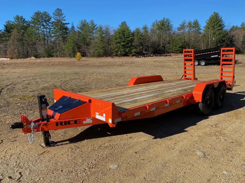 2023 Rice Trailers 7x20 Powder Coated 14K LowPro Equipment Trailer w