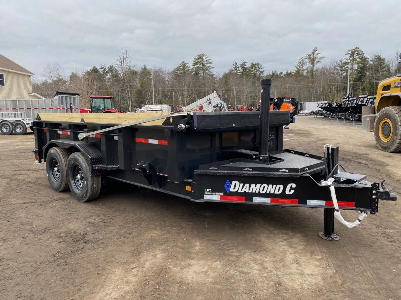 2024 Diamond C Trailers 7x14 Powder Coated 14.9K Telescopic Dump
