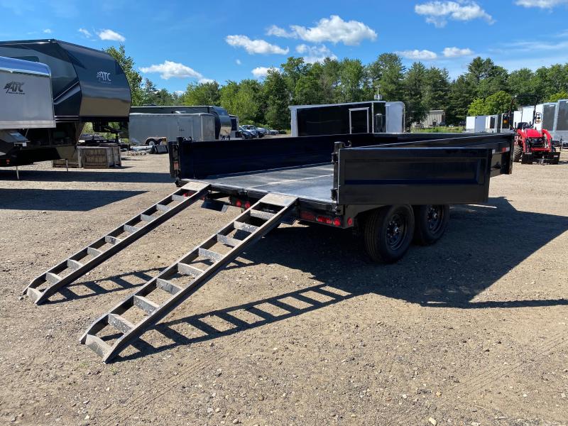 2023 Iron Bull Trailers 8x16 Powder Coated 14K Deckover Dump Trailer w