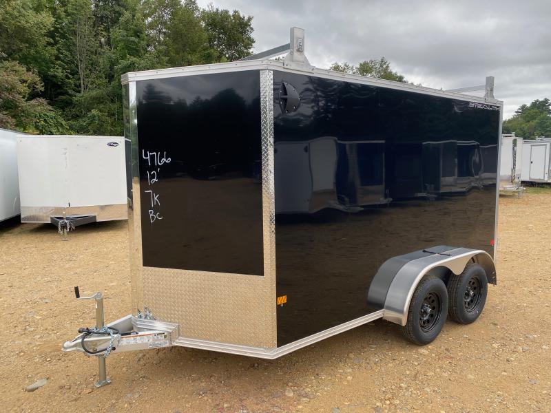 2025 Stealth 7x12 Aluminum 7K Enclosed Cargo Trailer w/Roof Racks