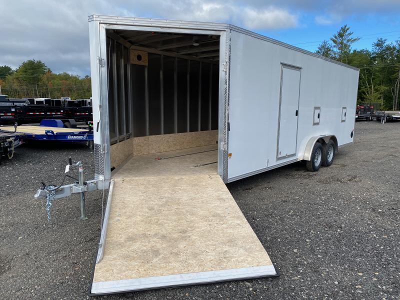 2023 EZ Hauler 7.5x22+4.5 Aluminum 4Place Inline Snowmobile Trailer w