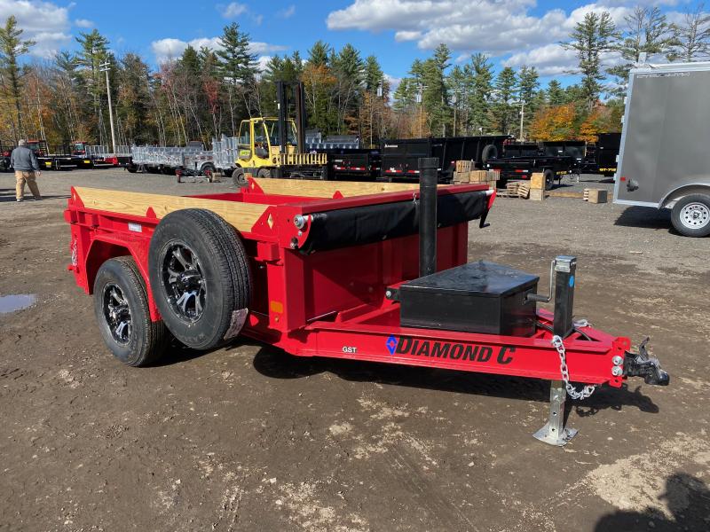 2023 Diamond C Trailers 5x8 Powder Coated 6K Telescopic Dump Trailer w