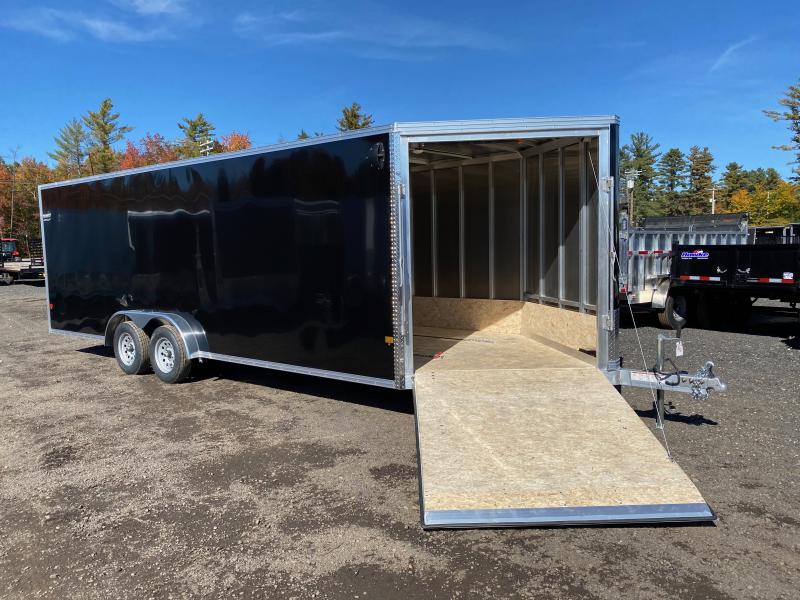 2023 EZ Hauler 7.5x22+4.5 Aluminum 4Place Inline Snowmobile Trailer w/Extra Height & Tapered