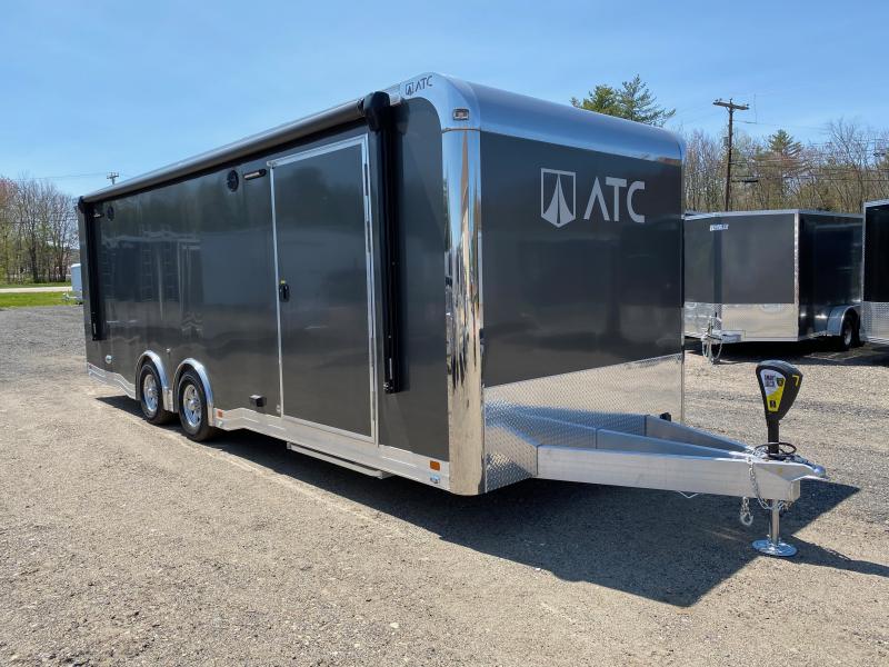 2023 ATC 8.5x24 Aluminum 10K Quest Deluxe Car / Racing Trailer w/Stereo, AC, & Awning 2023 ATC 8.5x24 Aluminum 10K Quest Deluxe Car / Racing Trailer w/Stereo, AC, & Awning