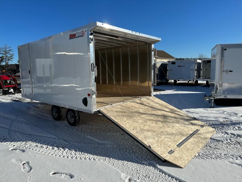 2023 SnoPro Trailers 101x14+4.5 Aluminum 2Place Enclosed Snowmobile Trailer w/Front Ramp Door
