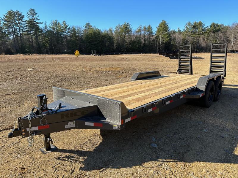 2023 Rice Trailers 7x22 Powder Coated 16K LowPro Equipment Trailer w