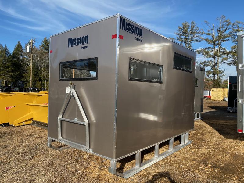 2023 Mission 6x10 Ice Shack w/Tow Hitch, Windows, & Roof Vent