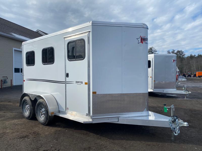 2024 Frontier Strider Series Aluminum 2Horse Combo/Slant Load Trailer