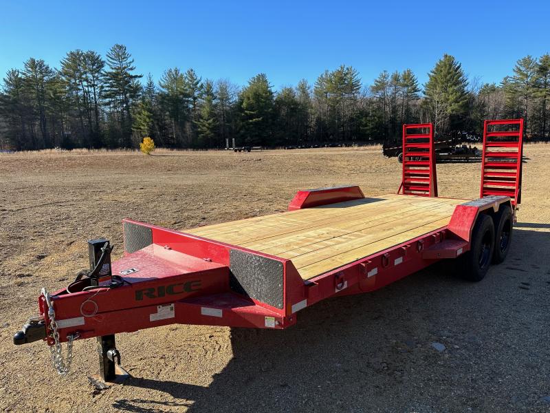 2023 Rice Trailers 7x18 Powder Coated 16K LowPro Equipment Trailer w
