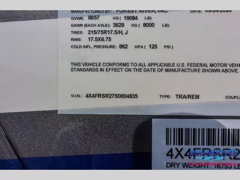 new Fifth Wheel Trailers Forest River RiverStone for sale, in Slaton, TX Thumbnail 45
