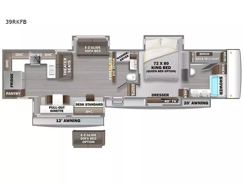 new Fifth Wheel Trailers Forest River RiverStone for sale, in Slaton, TX Thumbnail 2