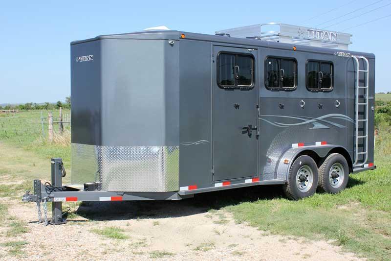 2019 Titan Trailers Classic Bumper Hitch Horse Trailer Near Me