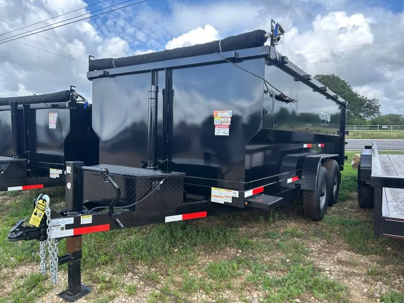 2026 Texas Pride Trailers 7'x16' Bumper Pull Trailer w/ 48" sides 16k lb GVWR Dump Trailer